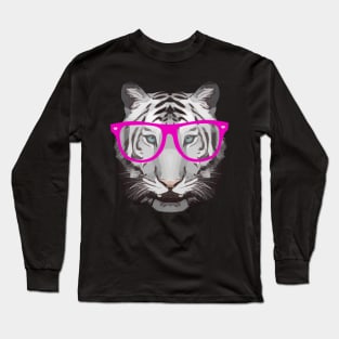 Tiger face hipster wild animals Long Sleeve T-Shirt